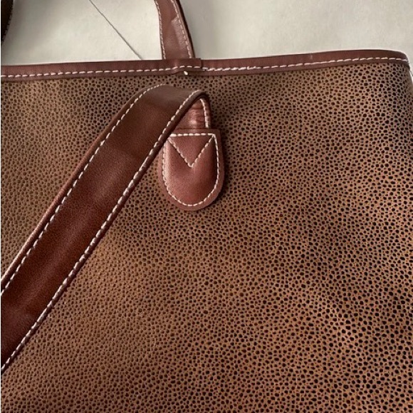 JAGUAR Tote Large Leather Multi Colour 3 Zip Pockets Excellent 22”x14.5”x 6” - Picture 7 of 13